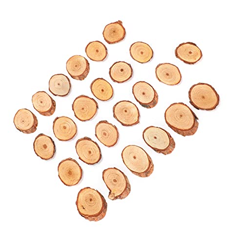 25 Stück ovale Tannenholzstücke, diagonale DIY-Malerei, handgefertigt, festliche Dekoration, Handwerk 25 Stück ovale Tannenholzstücke, diagonale DIY-Malerei, handgefertigt, festliche Dekoration, Handwerk von evhooe
