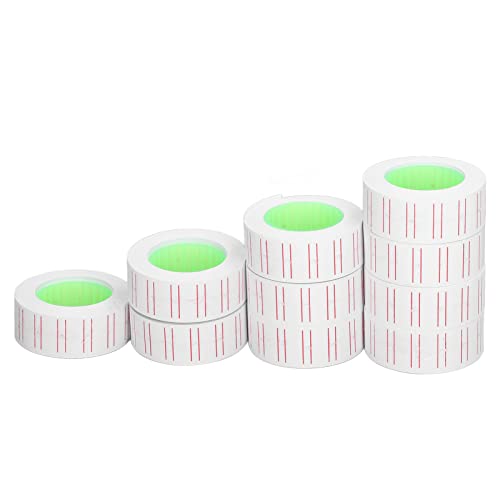30 Rollen, 15.000 Stück, Preisaufkleber, einzeiliges Etikettenpapier für MX5500-Etiketten, 21 x 12 mm von evhooe