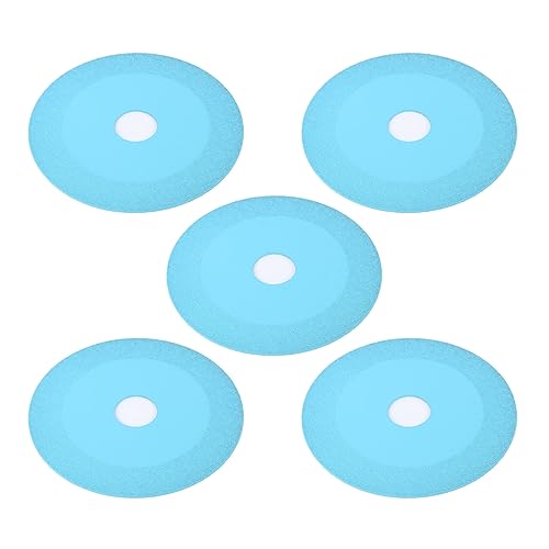 5 Stück 100 mm Glas-Trennscheibe, Trennscheibe, ultradünnes Sägeblatt zum Schleifen von Glas, Jade, Weinflaschen, Fliesen, Blau 5 Stück 100 mm Glas-Trennscheibe, Trennscheibe, ultradünnes Sägeblatt zum Schleifen von Glas, Jade, Weinflaschen, Fliesen, Blau von evhooe