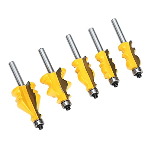 5 Stück 8 mm Schaft Handlauffräser Schranktür Oberlinie Fräser Holzbearbeitungswerkzeug 5 Stück 8 mm Schaft Handlauffräser Schranktür Oberlinie Fräser Holzbearbeitungswerkzeug von evhooe