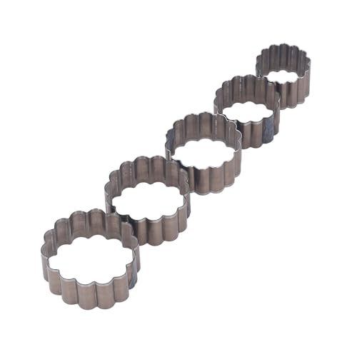 5-teiliges Stanzformen-Set aus Stahllegierung, Leder, Blumenform, manuelles Stanzformen-Set für Bastelarbeiten von evhooe