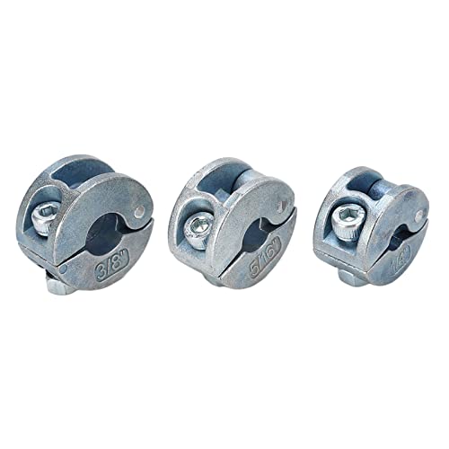 Bohrer-Stopper-Kragen, Zinklegierung, Bohrtiefenanschlag, Sechskantschlüssel, offener Typ, 3 Stück von evhooe