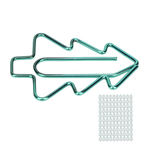 Büroklammern aus Metall, kreative Form, Büroklammern, Lesezeichen, Büroklammer für Papier, Dokumente, Rechnungen, Baumform, 100 Stück Büroklammern aus Metall, kreative Form, Büroklammern, Lesezeichen, Büroklammer für Papier, Dokumente, Rechnungen, Baumform, 100 Stück von evhooe