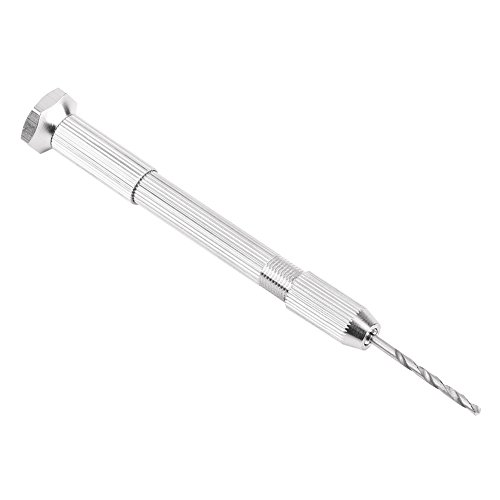 Handspiralbohrer, silberfarben, 10 HHS-Bohrer, Bohrwerkzeuge für Leiterplatten-Uhren-Reparatur von evhooe