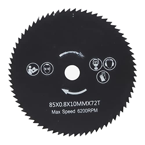 Kreissägeblatt für Holz, Metall, 85 mm x 10 mm, 72T HSS, Nr. 635 Kreissägeblatt für Holz, Metall, 85 mm x 10 mm, 72T HSS, Nr. 635 von evhooe