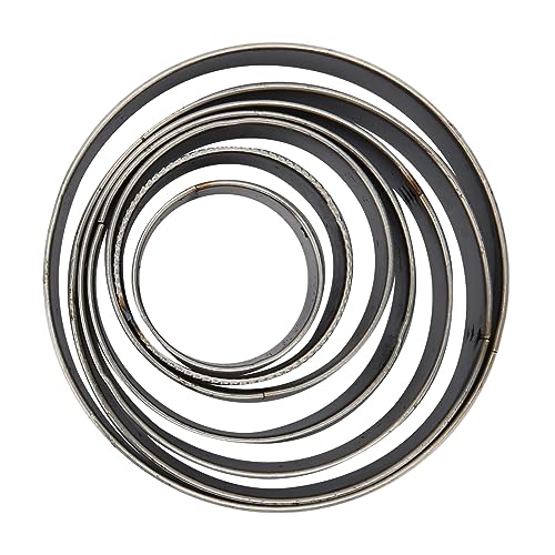 Leder-Lochstanzer, rund, 1,9 - 5 cm, Hartstahl, Lochstanzer, Brieftasche, Gürtel, Karton, DIY, 7 Stück Leder-Lochstanzer, rund, 1,9 - 5 cm, Hartstahl, Lochstanzer, Brieftasche, Gürtel, Karton, DIY, 7 Stück von evhooe