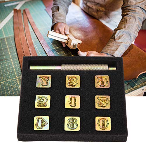 Metallstempel-Set, 13 mm, Nr. 0–8, Stanzwerkzeug, Press-Set, Hochpressen von evhooe