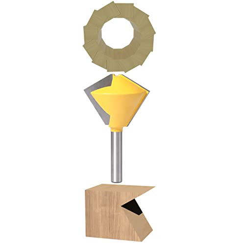 Polygon Vogelmaul-Fräser-Bit, 8 mm Schaft, Holzbearbeitungsfräser (acht Seiten) von evhooe