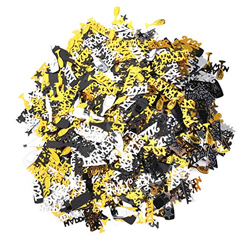 Weihnachtsdeko Konfetti – 2022 Happy New Year Konfetti Konfetti Weinflasche 5-Sterne Pailletten Weihnachtsdekoration 100g von evhooe