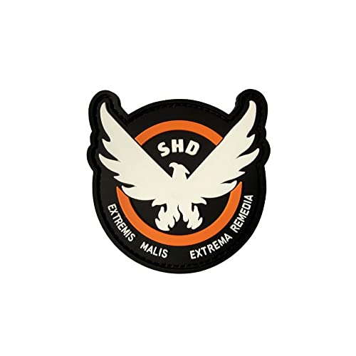 Game Patches Rubber The S-H-D Badge Morale PVC Patch (Durchmesser: 9 cm) von ewkft