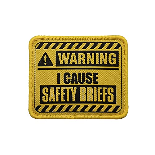 ewkft Aufnäher, bestickt, Aufschrift "I Cause Safety Slips" (B) von ewkft