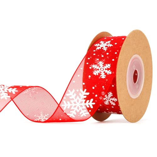 Geschenkband,Red Band,Geschenkband Hochzeit,Schleifenband,Geschenkband Breit,Organzaband,Dekoband,Geschenkband Rot,Geschenkbänder,Weihnachtsbänder,Weihnachtsbaumschleife,Farbband Schneeflocke,1 Stk Geschenkband,Red Band,Geschenkband Hochzeit,Schleifenband,Geschenkband Breit,Organzaband,Dekoband,Geschenkband Rot,Geschenkbänder,Weihnachtsbänder,Weihnachtsbaumschleife,Farbband Schneeflocke,1 Stk von fIkxtvee