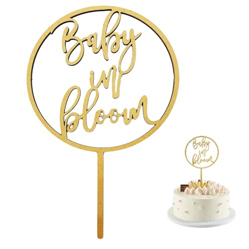 fKiZanthene Baby in Bloom Kuchendekoration, handgefertigt, aus Holz, für Babypartys, Kuchendekorationen "Baby in Bloom", Topper für geschlechtsneutrale Duschen und Enthüllungspartys fKiZanthene Baby in Bloom Kuchendekoration, handgefertigt, aus Holz, für Babypartys, Kuchendekorationen "Baby in Bloom", Topper für geschlechtsneutrale Duschen und Enthüllungspartys von fKiZanthene
