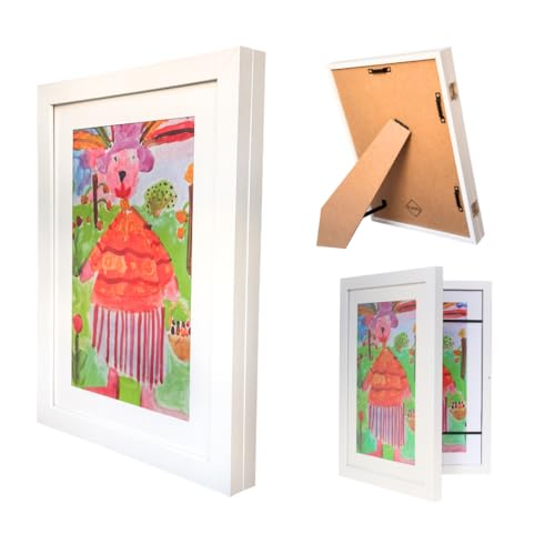A4-Bilderrahmen mit Frontöffnung, MDF-Holz, vertikal/horizontal, Wand- und Tischdekoration, Kinder-Bilderrahmen, kreative Aufbewahrung, Geschenkidee A4-Bilderrahmen mit Frontöffnung, MDF-Holz, vertikal/horizontal, Wand- und Tischdekoration, Kinder-Bilderrahmen, kreative Aufbewahrung, Geschenkidee von facity