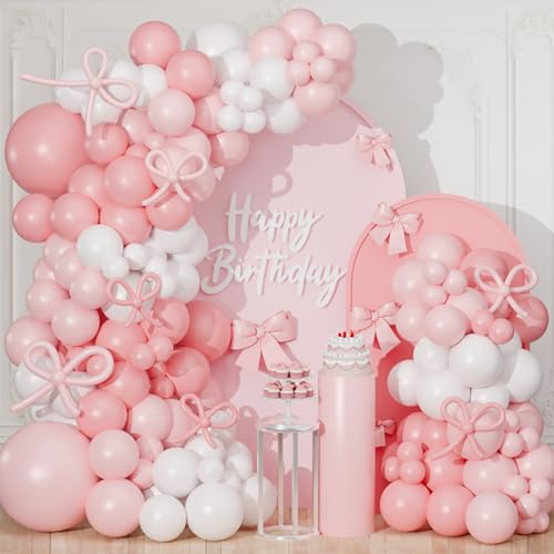 Rosa Bogen Ballonbogen Kit, 130pcs Pastell Rosa und Weiß Luftballons Girlande mit Retro Blush Beige Creme Latex Ballon, Bogen Prinzessin Ballons für Baby Shower Geburtstag Party Dekorationen Mädchen Rosa Bogen Ballonbogen Kit, 130pcs Pastell Rosa und Weiß Luftballons Girlande mit Retro Blush Beige Creme Latex Ballon, Bogen Prinzessin Ballons für Baby Shower Geburtstag Party Dekorationen Mädchen von fairymaiden