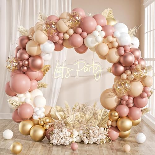 Rosa Luftballon Girlande Kit - 111Stück Rosa Ballon Girlande Mit Weißen Luftballons Rosa Luftballons Luftballons Gold Als Geburtstag Deko Mädchen,Babyparty Deko, Hochzeit Party Deko,Heiratsantrag Deko Rosa Luftballon Girlande Kit - 111Stück Rosa Ballon Girlande Mit Weißen Luftballons Rosa Luftballons Luftballons Gold Als Geburtstag Deko Mädchen,Babyparty Deko, Hochzeit Party Deko,Heiratsantrag Deko von fairymaiden