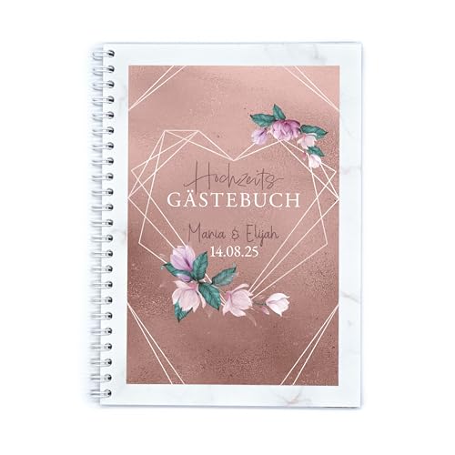 familiawedding personalisiertes Rosegold- Design A4 Gästebuch zur Hochzeit Rosegold- Design, Elegantes rosé Hochzeitsgästebuch mit lustigen Fragen zum Ausfüllen familiawedding personalisiertes Rosegold- Design A4 Gästebuch zur Hochzeit Rosegold- Design, Elegantes rosé Hochzeitsgästebuch mit lustigen Fragen zum Ausfüllen von familiawedding
