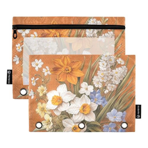 3 Loch 3 Loch Ordnungsmappe mit 3 Löchern - Narzissen Phlox, Schmetterlinge, Bienen und Terracotta 3 Loch 3 Loch Ordnungsmappe mit 3 Löchern - Narzissen Phlox, Schmetterlinge, Bienen und Terracotta von famyily