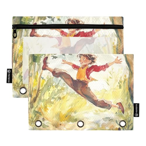 Acrobat Amazing Stunts Bindertaschen Federmäppchen für 3-Loch-Bindertaschen mit Binderlöchern für die Schule Aufbewahrungsbehälter von famyily