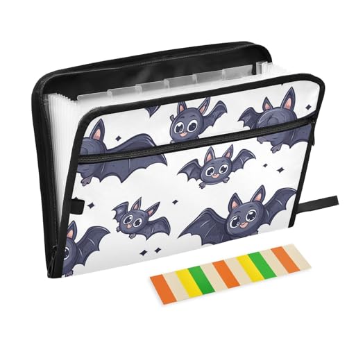 Bat Energetic Fächermappe, A4-Größe, Ordner mit Taschen mit Reißverschluss, Kunststoff, legale Größe, Datei für Krankenpflege-Edition, Pflegeschule Bat Energetic Fächermappe, A4-Größe, Ordner mit Taschen mit Reißverschluss, Kunststoff, legale Größe, Datei für Krankenpflege-Edition, Pflegeschule von famyily