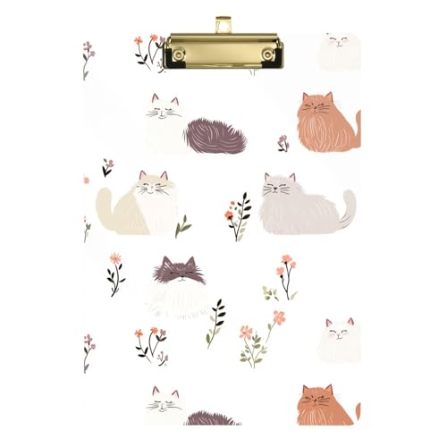 Chic LaPerm Katzen-Klemmbretter, Still-Klemmbrett, transparente Klemmbretter für Klassenzimmer, Architekten, Menüs für Restaurants, 31,8 x 86,4 cm, Weiß von famyily