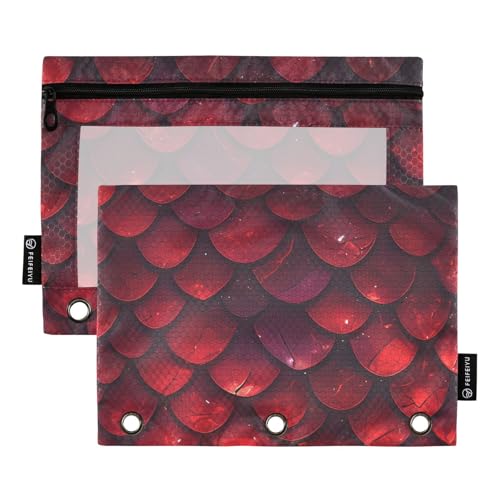 Deep Dragon Scales glitzernde Bindertaschen für 3-Loch-Bindertaschen mit 3 Löchern für Schüler-Schreibwaren-Zubehör Deep Dragon Scales glitzernde Bindertaschen für 3-Loch-Bindertaschen mit 3 Löchern für Schüler-Schreibwaren-Zubehör von famyily