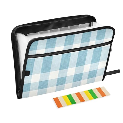 Fächermappe, A4-Format, quadratisch, mit Taschen, Poly-Erweiterung, für Tierärztliche Küche, Weiß / Blau Fächermappe, A4-Format, quadratisch, mit Taschen, Poly-Erweiterung, für Tierärztliche Küche, Weiß / Blau von famyily