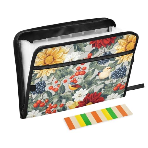 Fächermappe mit Blumen, Dahlie, Kirschblüten, Vögel, A4-Format, Papierordner mit Taschen, erweiterbare Akkordeon-Datei, zum Aufhängen, erweiterbare Mappe für Krankenschwestern, Krankenschwestern Fächermappe mit Blumen, Dahlie, Kirschblüten, Vögel, A4-Format, Papierordner mit Taschen, erweiterbare Akkordeon-Datei, zum Aufhängen, erweiterbare Mappe für Krankenschwestern, Krankenschwestern von famyily
