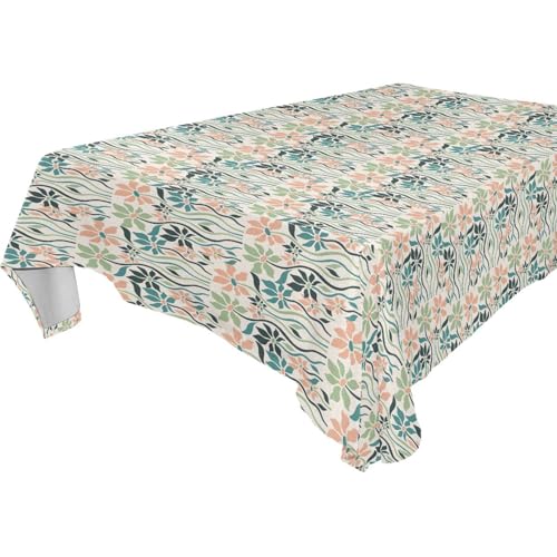 Farbenfroher Tischdeckenrechner mit Vintage-Blumenmuster, abwischbar, für Küche und Esszimmer, Party, 1,8 m - 2,4 m, lichtecht, Party-Klapptischdecken, 1 Stück, Größe 137 x 183 cm Farbenfroher Tischdeckenrechner mit Vintage-Blumenmuster, abwischbar, für Küche und Esszimmer, Party, 1,8 m - 2,4 m, lichtecht, Party-Klapptischdecken, 1 Stück, Größe 137 x 183 cm von famyily