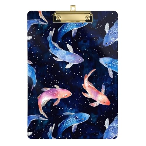 Fish Fun Sternennacht-Klemmbretter, legale Größe, Klemmbrett, Metall-Klemmbrett, flaches Klemmbrett, Loch für Kinder, Krankenhaus, 31,8 x 22,9 cm Fish Fun Sternennacht-Klemmbretter, legale Größe, Klemmbrett, Metall-Klemmbrett, flaches Klemmbrett, Loch für Kinder, Krankenhaus, 31,8 x 22,9 cm von famyily