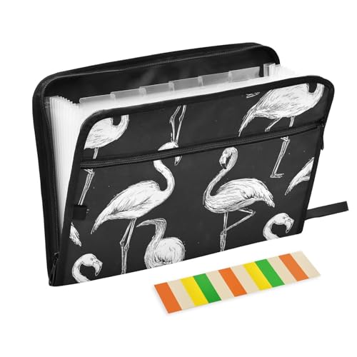 Flamingo Fächermappe, A4-Format, mit Taschen und Reißverschluss, Akkordeon-Organizer mit Ordnern für Ingenieure, Militär Flamingo Fächermappe, A4-Format, mit Taschen und Reißverschluss, Akkordeon-Organizer mit Ordnern für Ingenieure, Militär von famyily