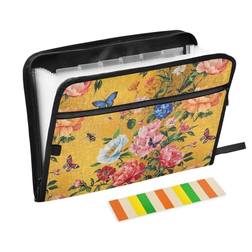 Frühlingsblumen, Pfingstrosen, Dianthus, Schmetterlinge, Gold, erweiterbare Dateiordner, A4-Größe, Dateiordner, Taschen mit Taschen, Dateiordner, erweiterbare Datei, Tasche, Brief für Krankenpflege Frühlingsblumen, Pfingstrosen, Dianthus, Schmetterlinge, Gold, erweiterbare Dateiordner, A4-Größe, Dateiordner, Taschen mit Taschen, Dateiordner, erweiterbare Datei, Tasche, Brief für Krankenpflege von famyily