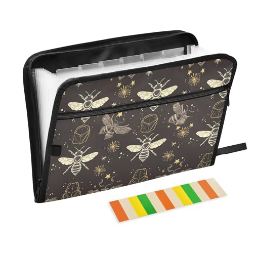 Golden Bees Insects Fächermappe, erweiterbar, A4-Format, mit Taschen und Taschen, erweiterbar, legale Größe für Ingenieurbesprechungen Golden Bees Insects Fächermappe, erweiterbar, A4-Format, mit Taschen und Taschen, erweiterbar, legale Größe für Ingenieurbesprechungen von famyily