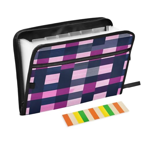 Hängemappe, Fischgrätenmuster, Hahnentrittmuster, kariert, A4, mit Taschen, Akkordeon, für Krankenpfleger, Studenten, Klassenzimmer, Hot Pink Hängemappe, Fischgrätenmuster, Hahnentrittmuster, kariert, A4, mit Taschen, Akkordeon, für Krankenpfleger, Studenten, Klassenzimmer, Hot Pink von famyily