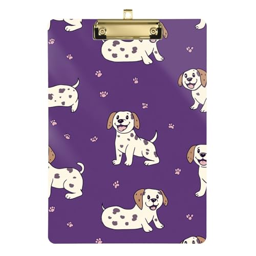 Happy Dog Klemmbrett mit violettem Fußabdruck, Acryl-Klemmbretter, Bürobedarf, Klemmbrett für Krankenschwestern, Auto, 31,8 x 22,9 cm Happy Dog Klemmbrett mit violettem Fußabdruck, Acryl-Klemmbretter, Bürobedarf, Klemmbrett für Krankenschwestern, Auto, 31,8 x 22,9 cm von famyily