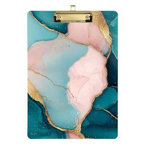 Klemmbrett aus Kunststoff, Marmor, Blaugrün, Blush, transparent, benutzerdefinierte Klemmbretter, Klemmbrett, Notizblock für Rechnungshalter, Baustelle, 31,8 x 22,9 cm Klemmbrett aus Kunststoff, Marmor, Blaugrün, Blush, transparent, benutzerdefinierte Klemmbretter, Klemmbrett, Notizblock für Rechnungshalter, Baustelle, 31,8 x 22,9 cm von famyily
