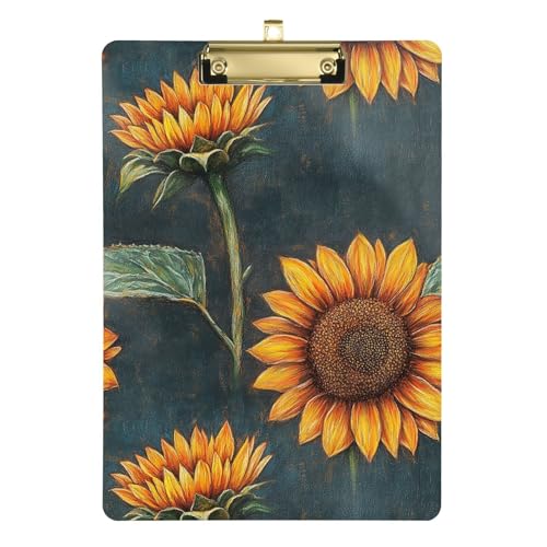 Klemmbrett mit Blumenmotiv, legale Größe, Acryl-Klemmbretter, Büroklammerbrett für Ernährungsberater, Zahnärzte, 31,8 x 30,5 cm von famyily