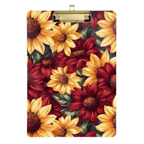 Klemmbrett mit Blumenmuster, legale Größe, Kunststoff-Klemmbretter, Kunststoff-Klemmbretter für Kinderkrankenschwestern, Auto, 31,8 x 48,3 cm von famyily