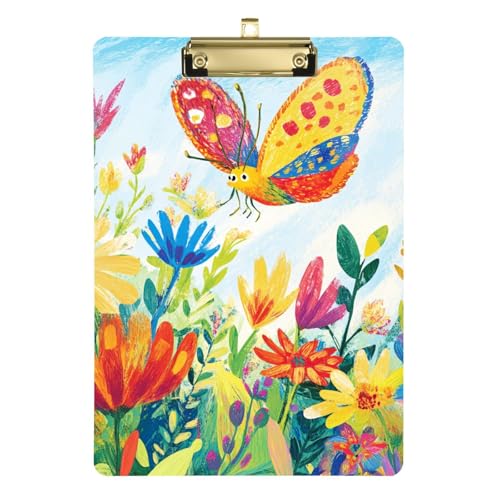 Klemmbrett mit Schmetterlings-Motiv, für Klassenzimmer, Klemmbrett, Papierblock, Notizblock für Medizinstudenten, taktisch, 31,8 x 22,9 cm Klemmbrett mit Schmetterlings-Motiv, für Klassenzimmer, Klemmbrett, Papierblock, Notizblock für Medizinstudenten, taktisch, 31,8 x 22,9 cm von famyily