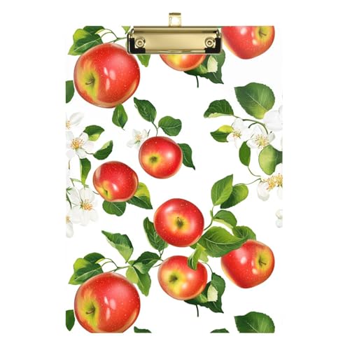 Klemmbrett mit frischen Äpfeln, Obst, Weiß, Still-Klemmbrett, Klemmbretter, transparent, benutzerdefinierte Klemmbretter für Medizinstudenten, Menüs für Restaurants, 31,8 x 22,9 cm Klemmbrett mit frischen Äpfeln, Obst, Weiß, Still-Klemmbrett, Klemmbretter, transparent, benutzerdefinierte Klemmbretter für Medizinstudenten, Menüs für Restaurants, 31,8 x 22,9 cm von famyily
