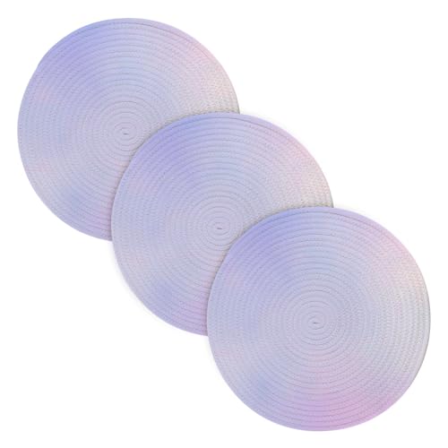 Küchenuntersetzer für heiße Töpfe und Pfannen, 38,1 cm, Baumwollgarn, Topflappen, Set für Töpfe, Küchenhelfer, Blau-Violett, Farbverlauf, 3 Stück Küchenuntersetzer für heiße Töpfe und Pfannen, 38,1 cm, Baumwollgarn, Topflappen, Set für Töpfe, Küchenhelfer, Blau-Violett, Farbverlauf, 3 Stück von famyily