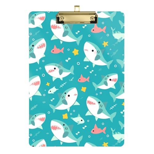 Niedliches Klemmbrett in Haifischblau, legale Größe, flaches Klemmbrett, Kunststoff-Klemmbretter für Kinder, Zahnärzte, 31,8 x 22,9 cm Niedliches Klemmbrett in Haifischblau, legale Größe, flaches Klemmbrett, Kunststoff-Klemmbretter für Kinder, Zahnärzte, 31,8 x 22,9 cm von famyily