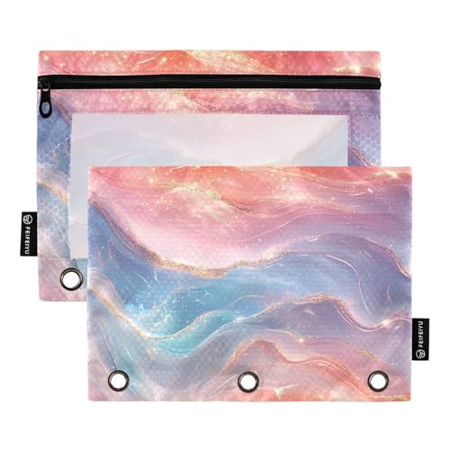Ordnertasche mit 3 Löchern für Ringe, Ordner, Organizer mit 3 Ringen, für Studenten, Büro, Organizer, trendig, Rosa, Türkis, Rot Ordnertasche mit 3 Löchern für Ringe, Ordner, Organizer mit 3 Ringen, für Studenten, Büro, Organizer, trendig, Rosa, Türkis, Rot von famyily