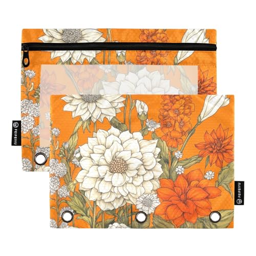 Ringbuch mit Blumen, Gladiolen, Orange, Ringbuch, Federmäppchen für Ringe, Ordner, Organizer mit Reißverschluss, für Kinder, Zuhause, Reisen, Karten, Aufbewahrungsbehälter Ringbuch mit Blumen, Gladiolen, Orange, Ringbuch, Federmäppchen für Ringe, Ordner, Organizer mit Reißverschluss, für Kinder, Zuhause, Reisen, Karten, Aufbewahrungsbehälter von famyily