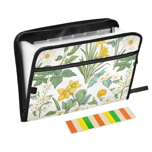 Schnellhefter mit Sommerblumen, Narzissen, Callistephus Hosta, weiß, A4-Größe, mit Taschen, Poly-Aktenordner, Organizer und Aufbewahrung für Inspektoren, Pflegeschule Schnellhefter mit Sommerblumen, Narzissen, Callistephus Hosta, weiß, A4-Größe, mit Taschen, Poly-Aktenordner, Organizer und Aufbewahrung für Inspektoren, Pflegeschule von famyily