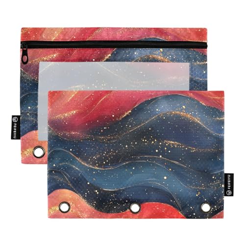 Schwarz Königsblau Rot Binder Taschenmappen Kunststoff Federmäppchen für 3 Ringe Ordner mit 3 Ringen für Untersuchung Aufbewahrungsbehälter Schwarz Königsblau Rot Binder Taschenmappen Kunststoff Federmäppchen für 3 Ringe Ordner mit 3 Ringen für Untersuchung Aufbewahrungsbehälter von famyily