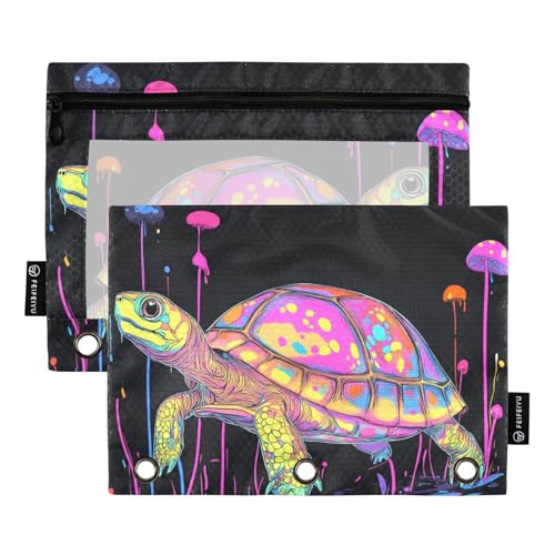 Sweet Eastern Box Turtle Binder Pouches, 3 Locher für 3 Ringe, Ordner mit 3 Löchern, für Büro, Büro Sweet Eastern Box Turtle Binder Pouches, 3 Locher für 3 Ringe, Ordner mit 3 Löchern, für Büro, Büro von famyily