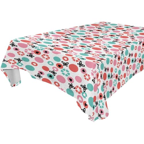 Tischdecke, Motiv: Schmetterlinge und Blumen, bunt, abwischbar, für Küche und Esszimmer, Buffet, Abendessen, 1,8 m - 2,4 m, Anti-Schrumpfung, Weihnachtstischdecke, 1 Stück, Größe 137 x 183 cm Tischdecke, Motiv: Schmetterlinge und Blumen, bunt, abwischbar, für Küche und Esszimmer, Buffet, Abendessen, 1,8 m - 2,4 m, Anti-Schrumpfung, Weihnachtstischdecke, 1 Stück, Größe 137 x 183 cm von famyily