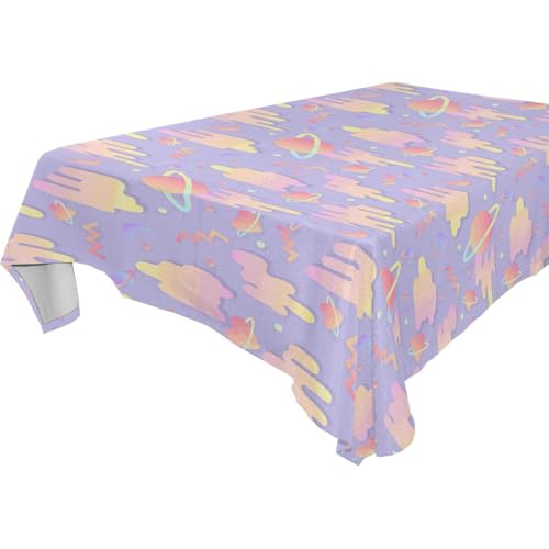 Tischdecke, abwischbar, für Küche und Esszimmer, Camping, 1,8 m - 2,4 m, stabile Danksagungs-Küchentischdecke, 1 Stück, Größe 137 x 183 cm, Pfirsichfarben Tischdecke, abwischbar, für Küche und Esszimmer, Camping, 1,8 m - 2,4 m, stabile Danksagungs-Küchentischdecke, 1 Stück, Größe 137 x 183 cm, Pfirsichfarben von famyily