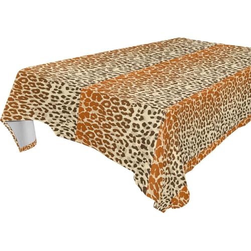 Tischdecke mit Leopardenmuster, rechteckig, abwischbar, für Küche und Esszimmer, Grill, 1,8 m - 2,4 m, waschbar, Bankett-Tischdecken, 1 Stück, Größe 137 x 183 cm Tischdecke mit Leopardenmuster, rechteckig, abwischbar, für Küche und Esszimmer, Grill, 1,8 m - 2,4 m, waschbar, Bankett-Tischdecken, 1 Stück, Größe 137 x 183 cm von famyily
